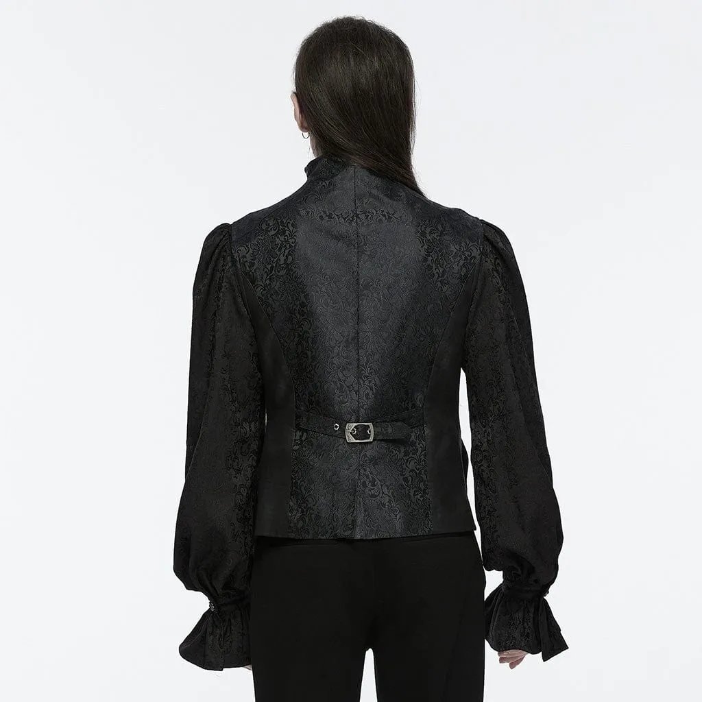 Men's Gothic Lace-up Eyelets Buckle-up Waistcoat