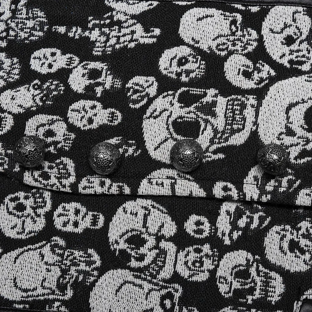Men's Gothic Skulls Printed Vest
