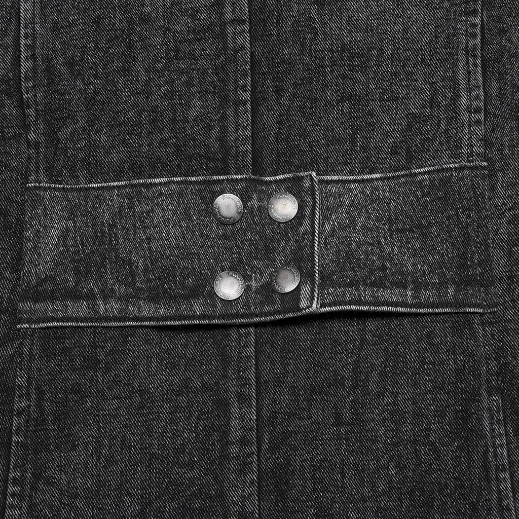 Men's Gothic Stand Collar Distressed Long Vest