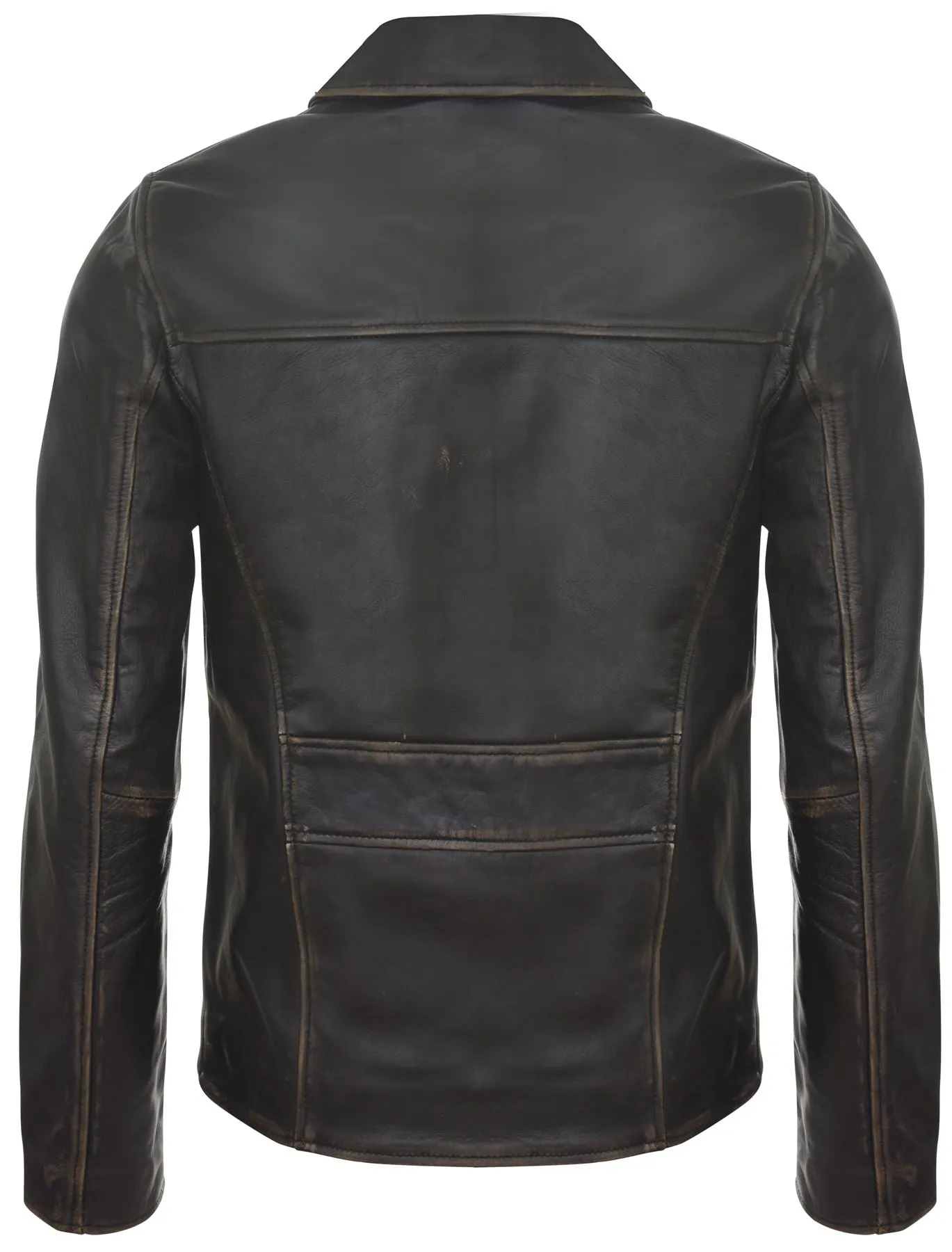 Men's Harrington Cow Hide Leather Jacket-Lima