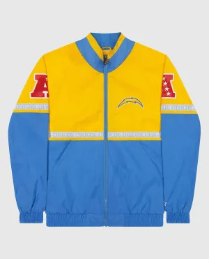 Men's Los Angeles Chargers Full-Zip Academy Ii Jacket In Gold And Light Blue