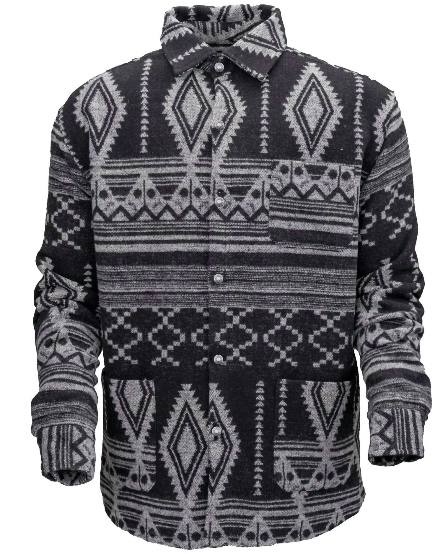 Men’S Luca Button Up Jacket In Black