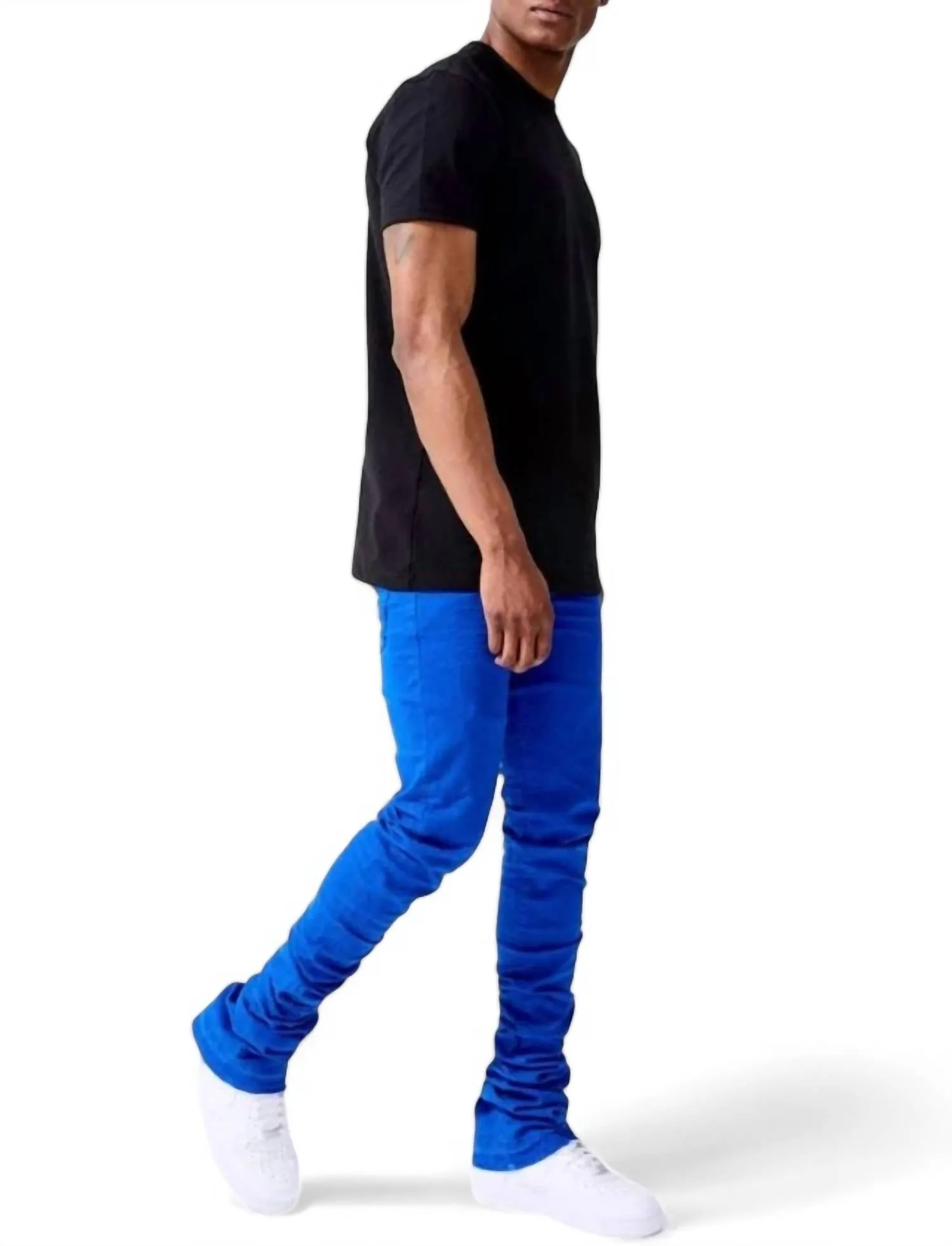 Men's Martin Stacked Kingsbridge Denim Jean In Royal