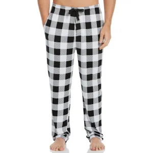Mens Plaid Fleece Sleep Pant