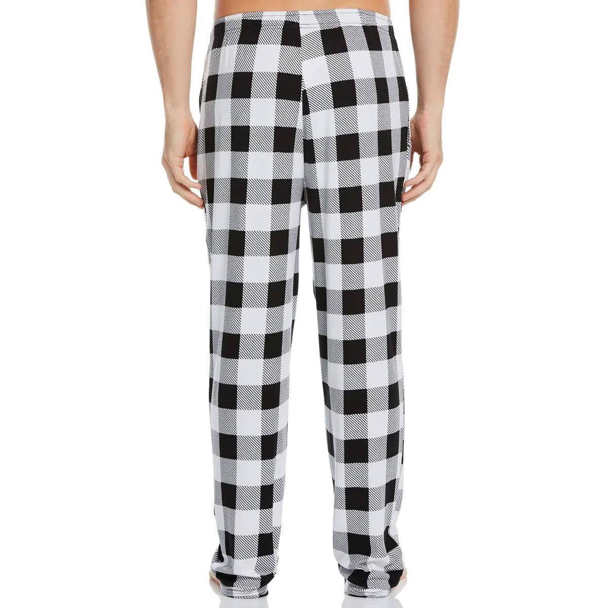 Mens Plaid Fleece Sleep Pant