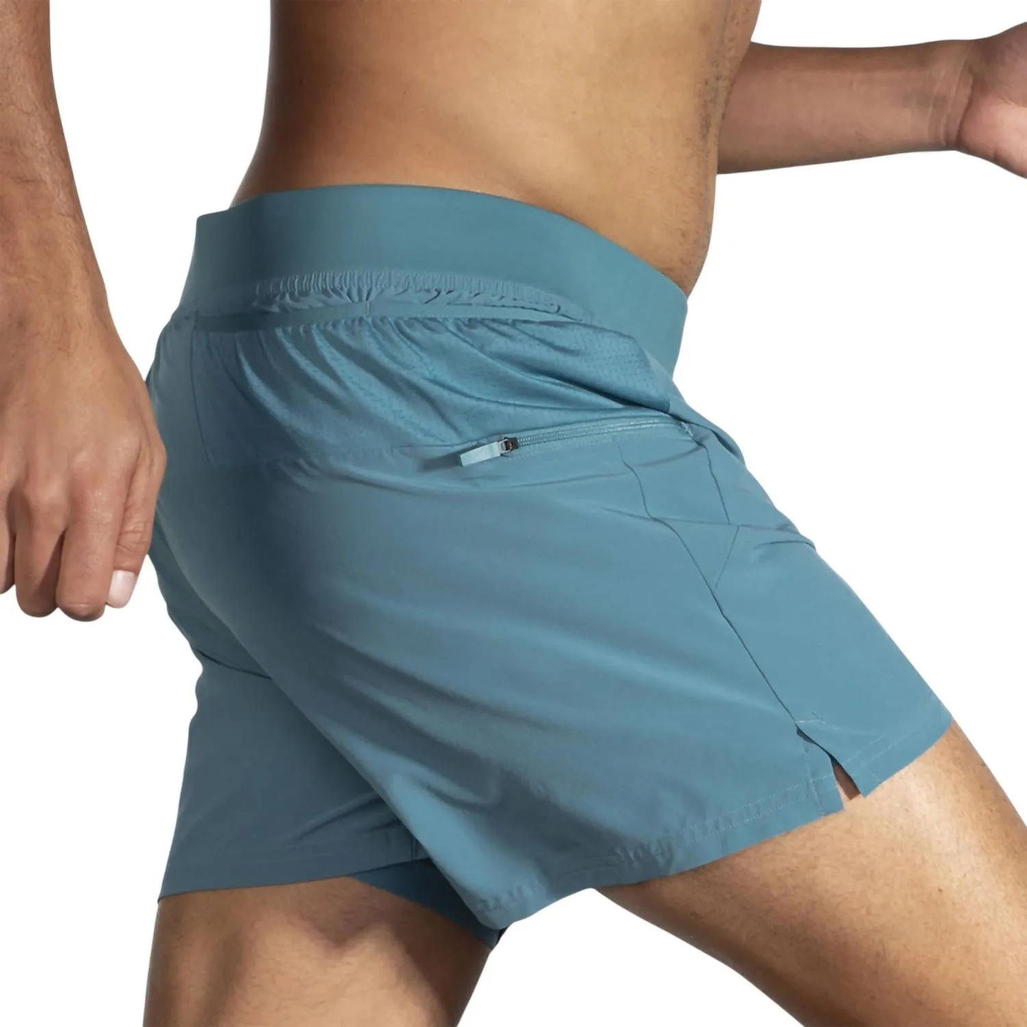 Men's Sherpa 5" 2-In-1 Short In Slate Blue