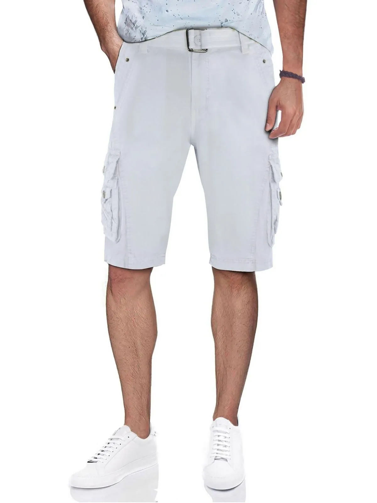Mens Snap Detail K Cargo Shorts