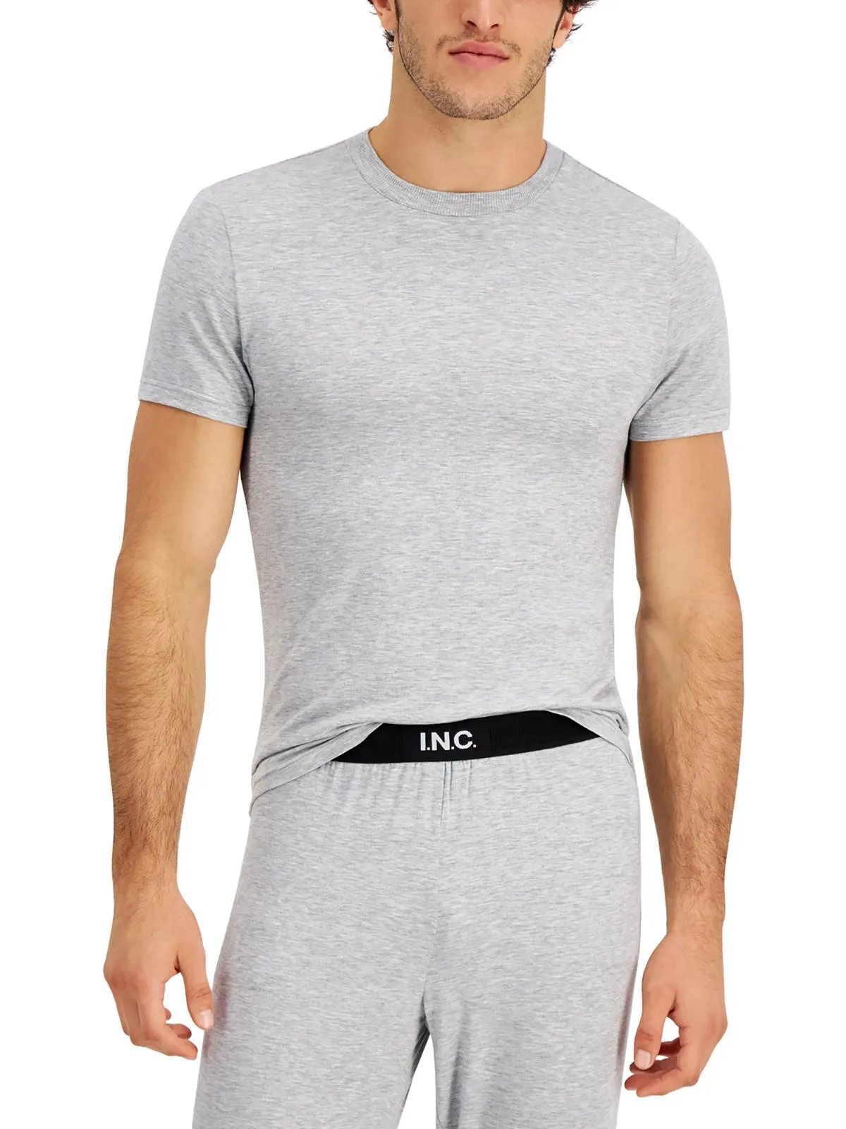 Mens Solid Pajama Sleep Shirt