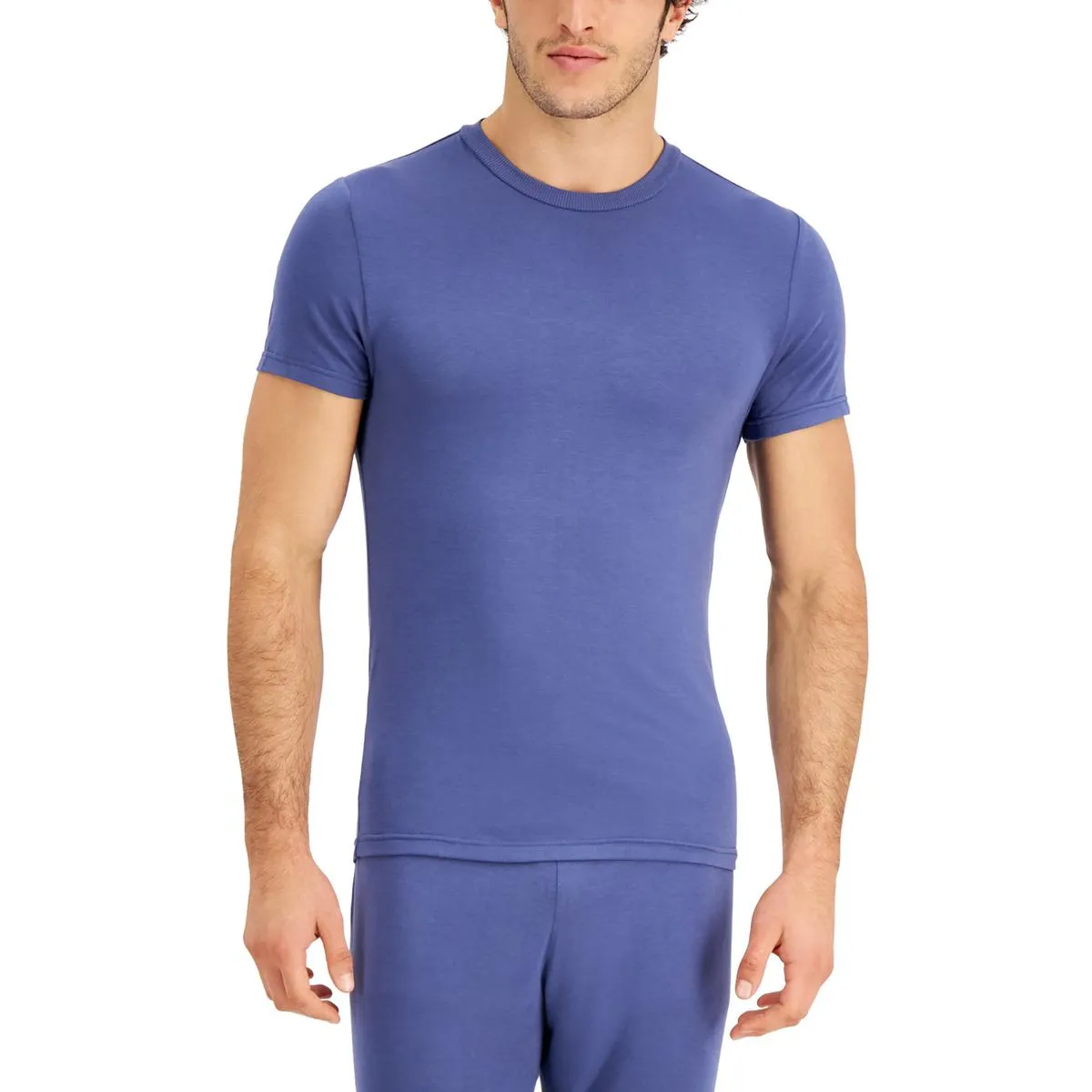 Mens Solid Pajama Sleep Shirt