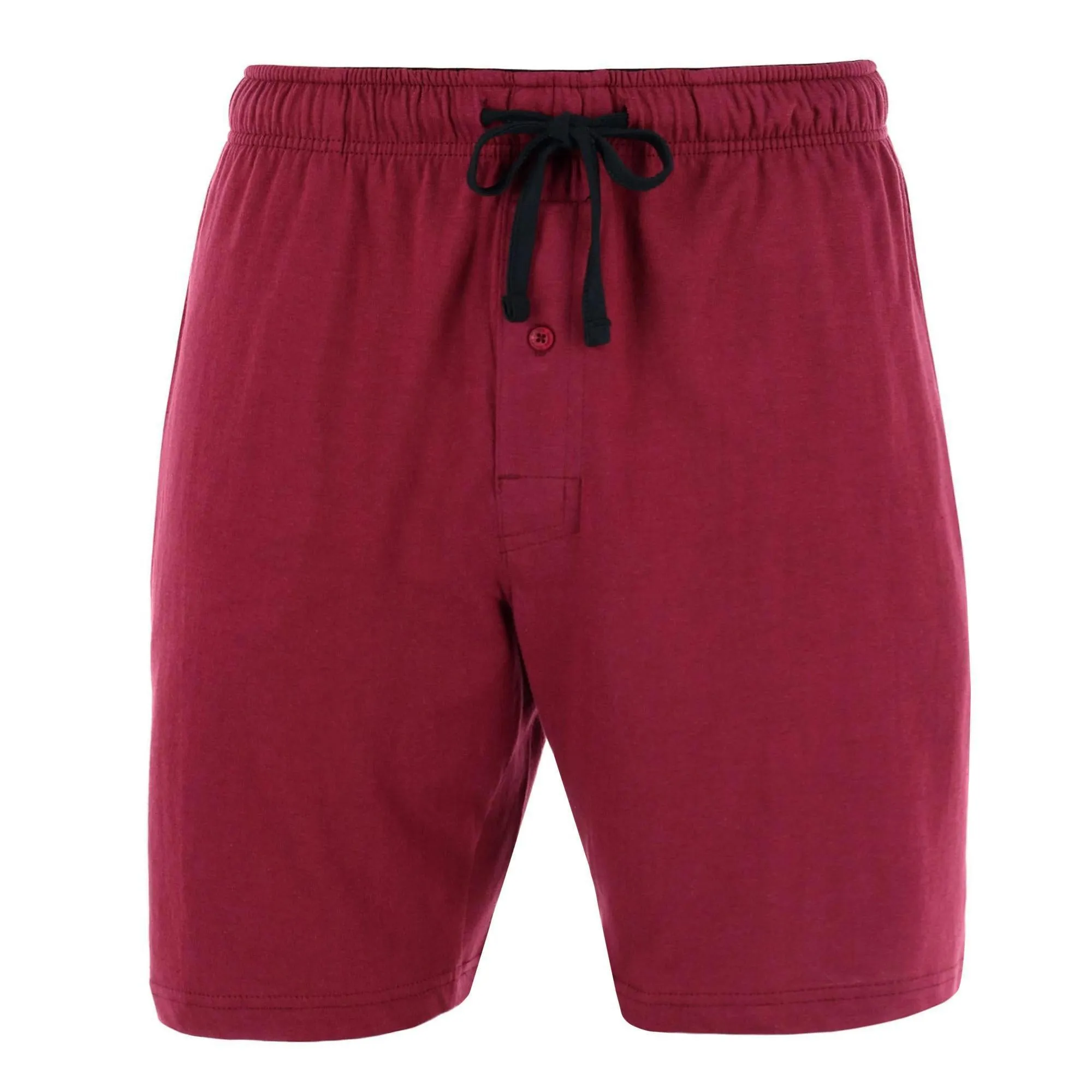 Men's Tag Free Knit Pajama Lounge Short with Side Pockets
