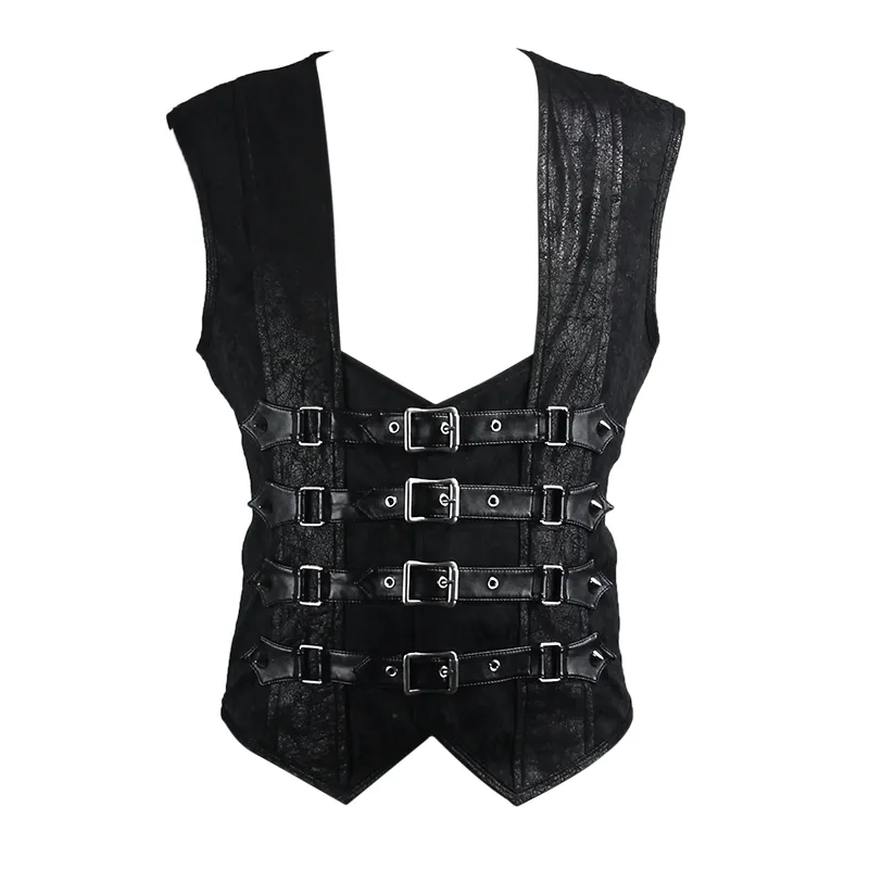 Men's Vintage Buckles Waistcoat