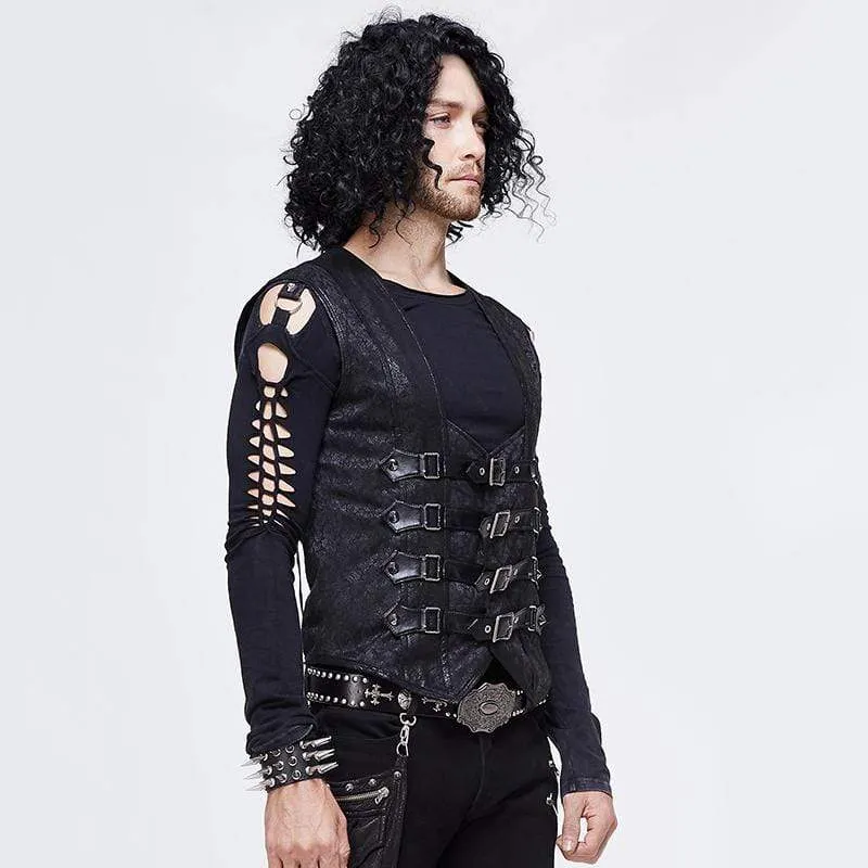 Men's Vintage Buckles Waistcoat