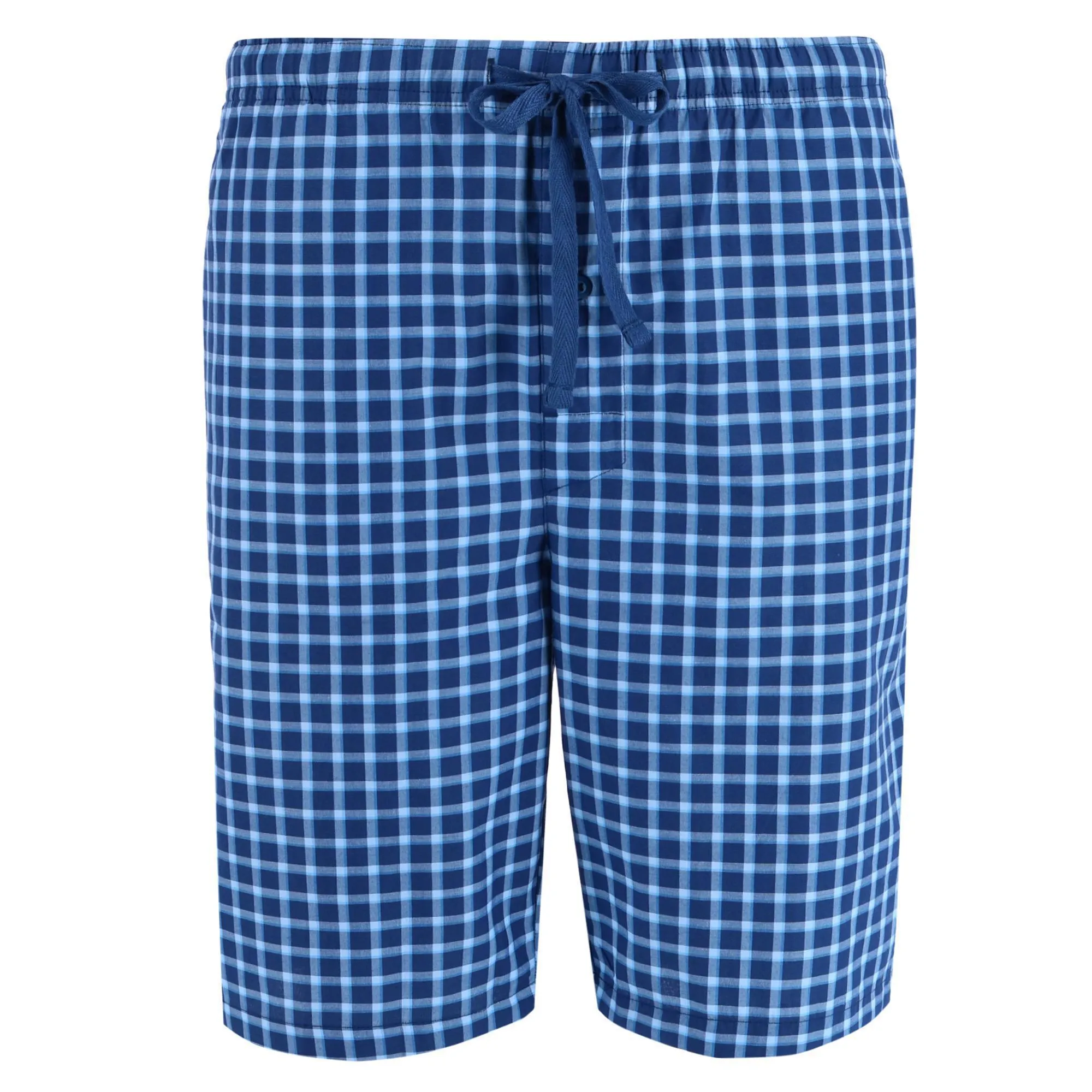 Men's Woven Cotton Pajama Sleep Shorts (Pack of 2)