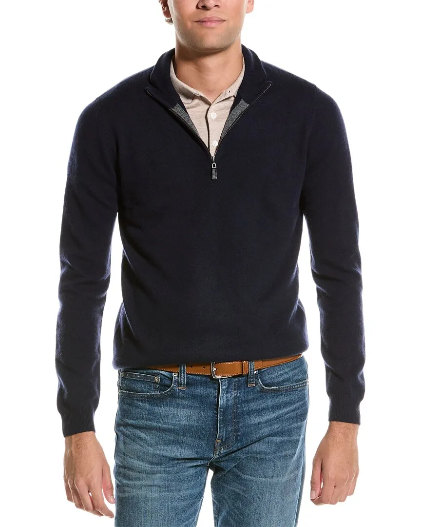 Mette Quarter Zip Cashmere Pullover
