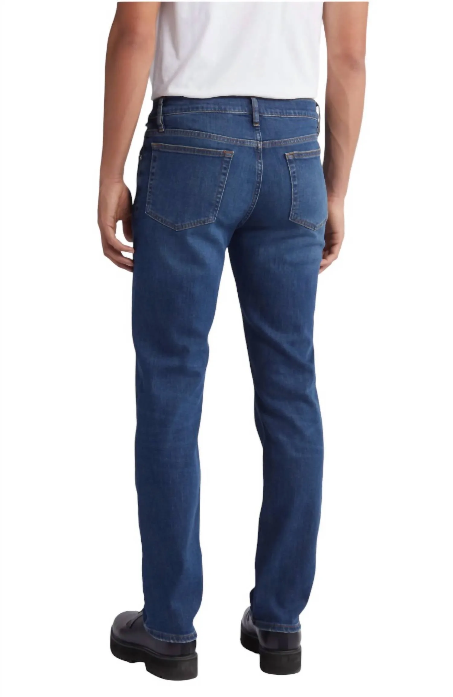 Modern Straight Leg Jeans In Marques