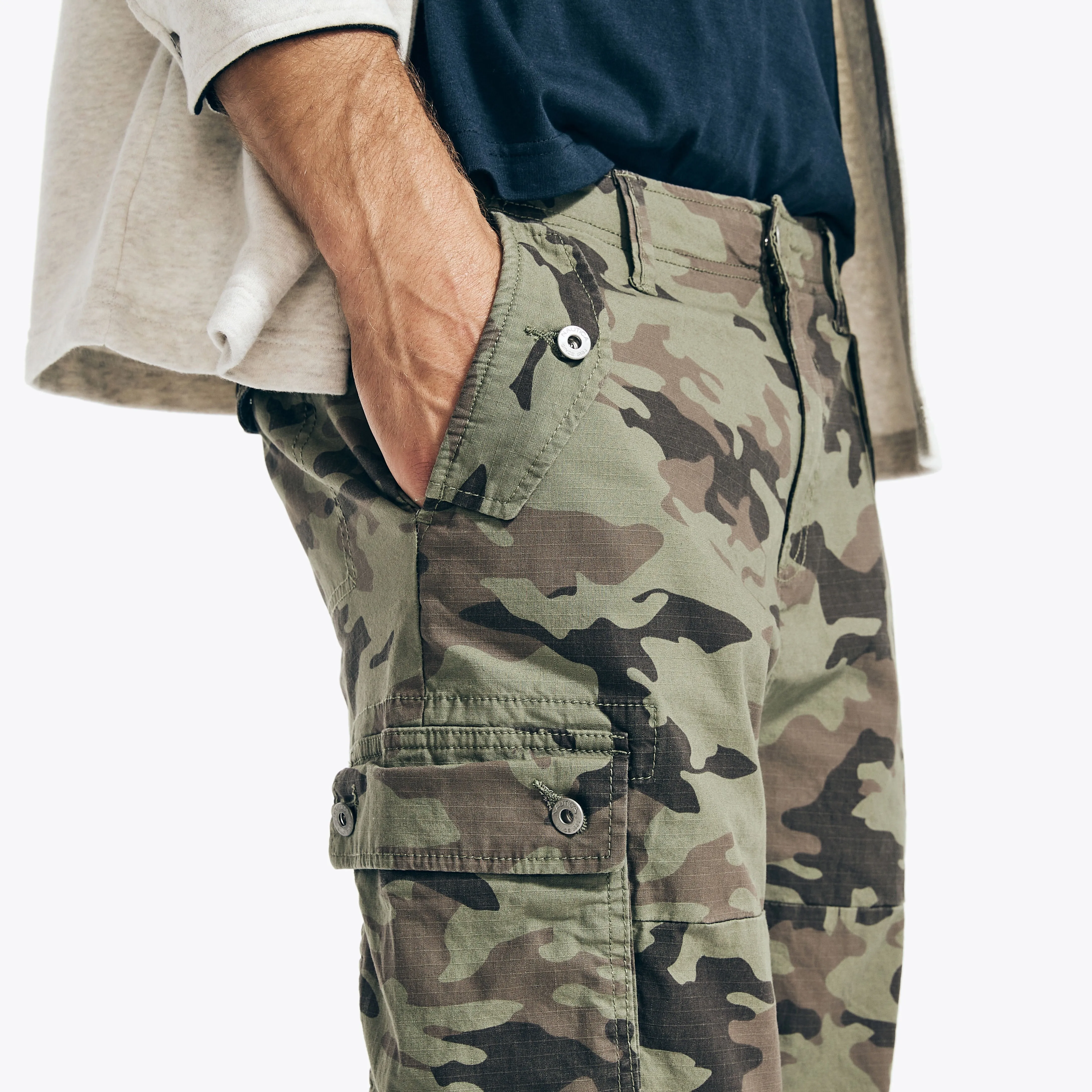 Nautica Mens Camouflage Ripstop Cargo Jogger