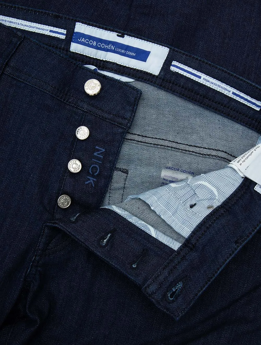 Nick Super Stretch 5 Pocket Jeans Navy