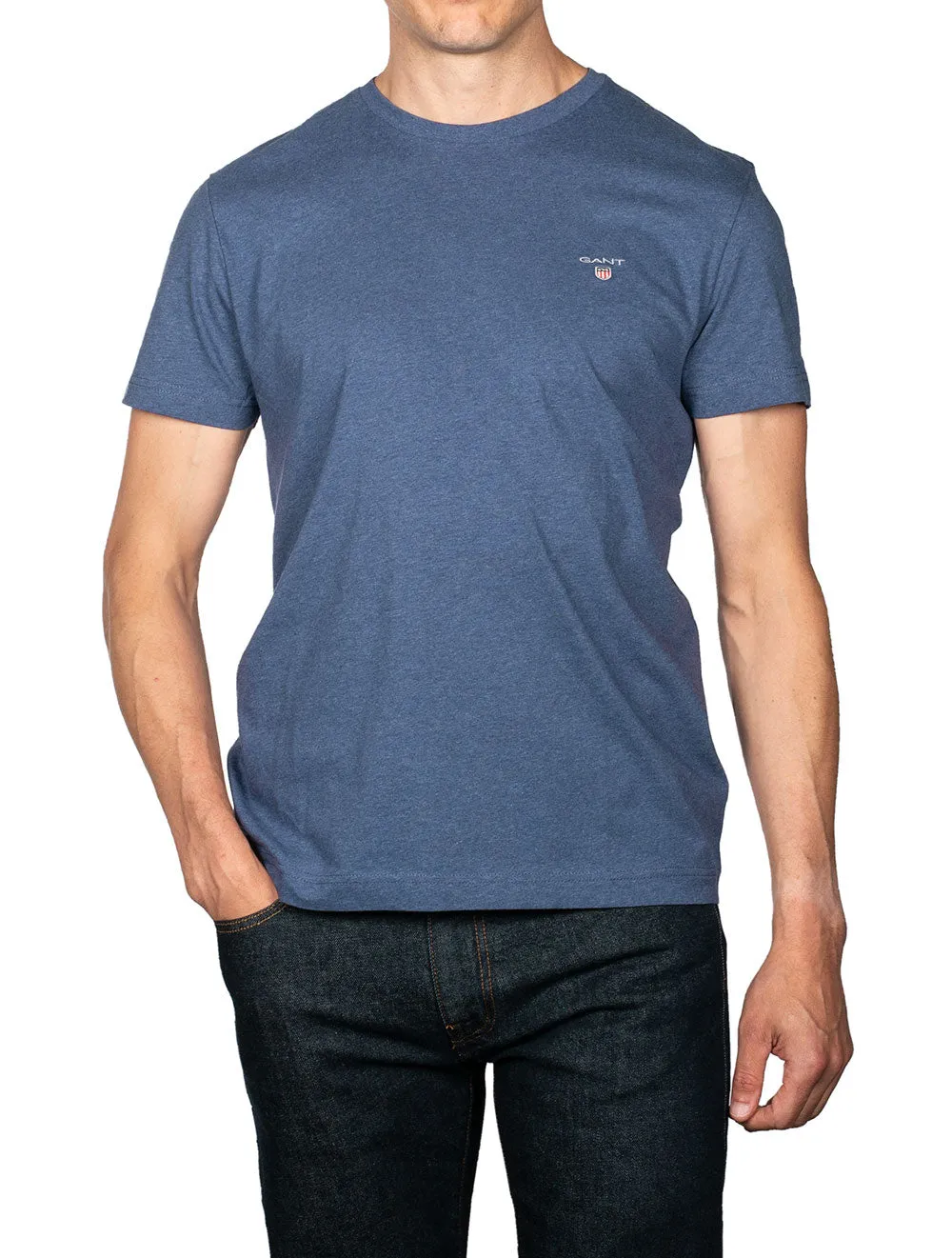 Original T-Shirt Dark Jeansblue Melange