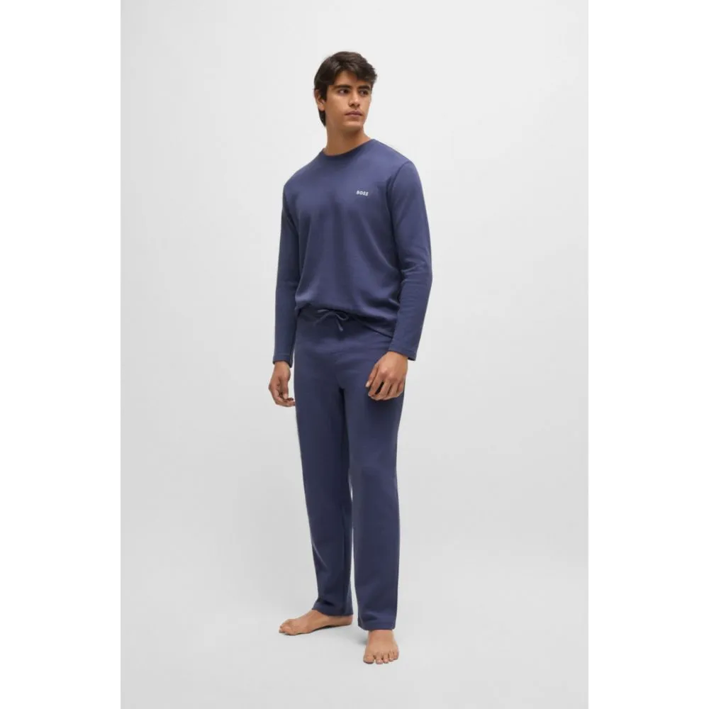 Pajama bottoms with embroidered logo