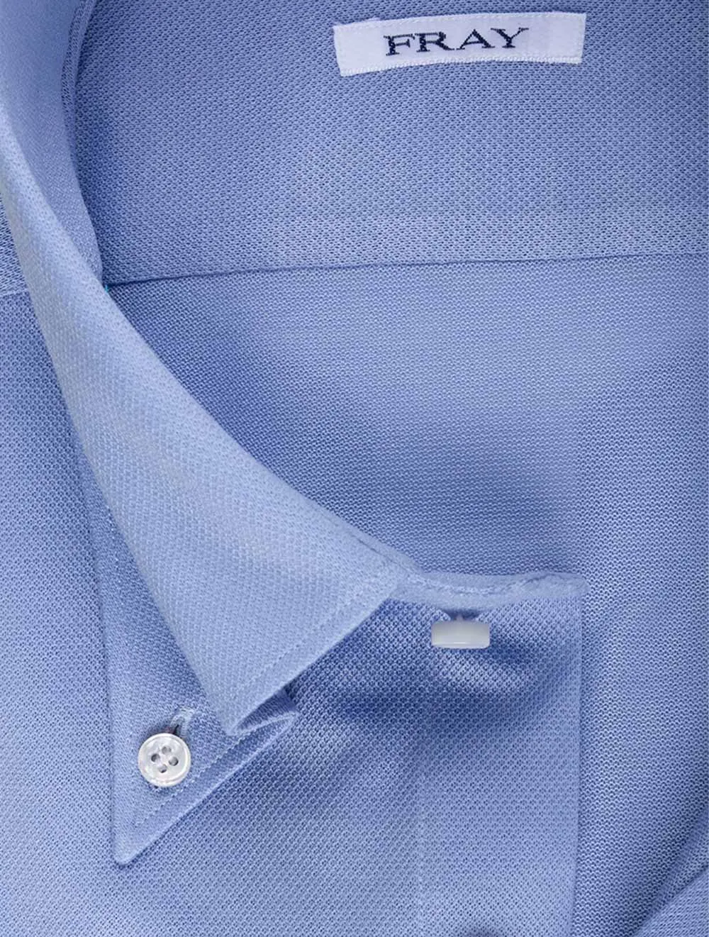 Pique Buttondown Shirt Blue