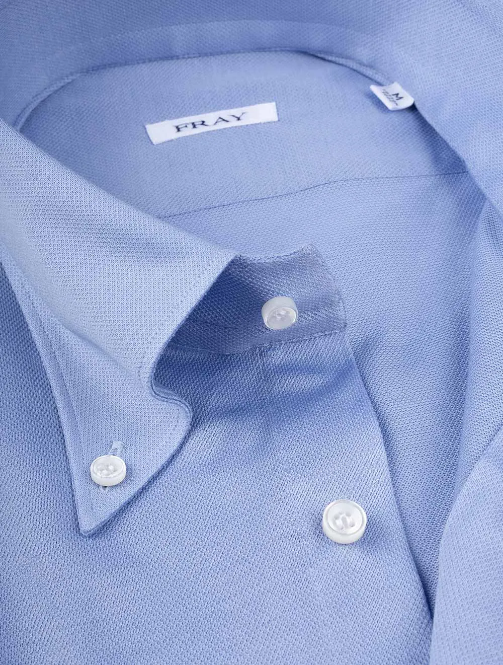 Pique Buttondown Shirt Blue