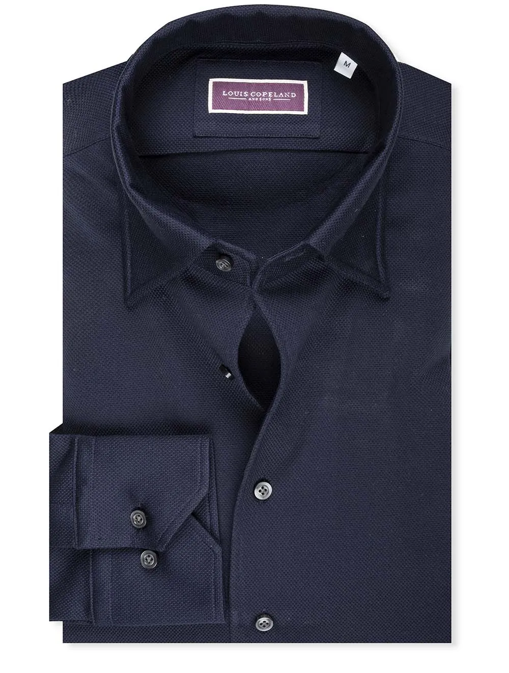 Pique Jersey Shirt Navy