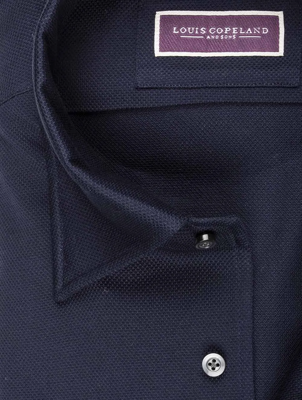 Pique Jersey Shirt Navy