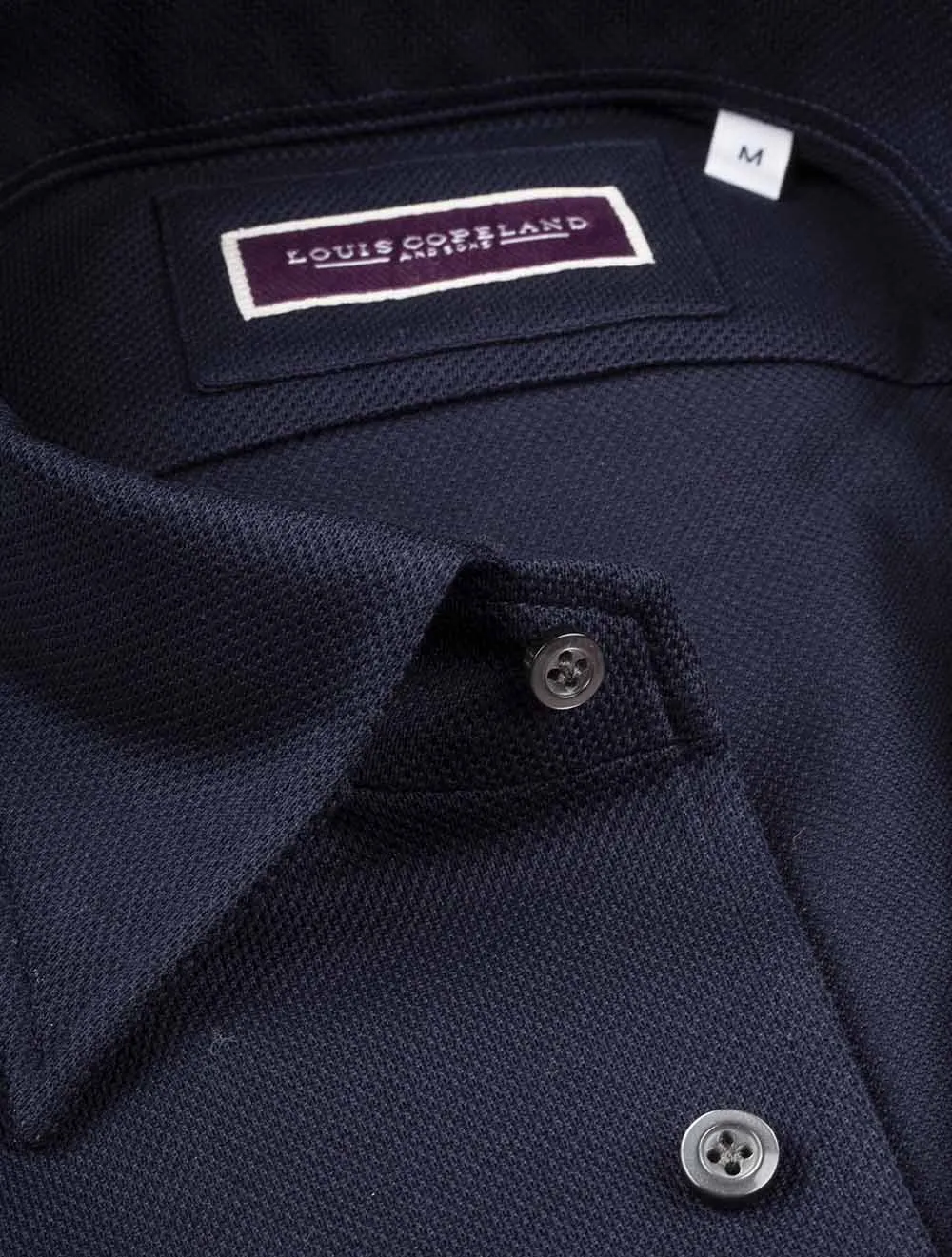 Pique Jersey Shirt Navy
