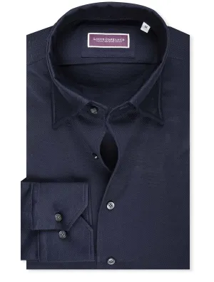 Pique Jersey Shirt Navy