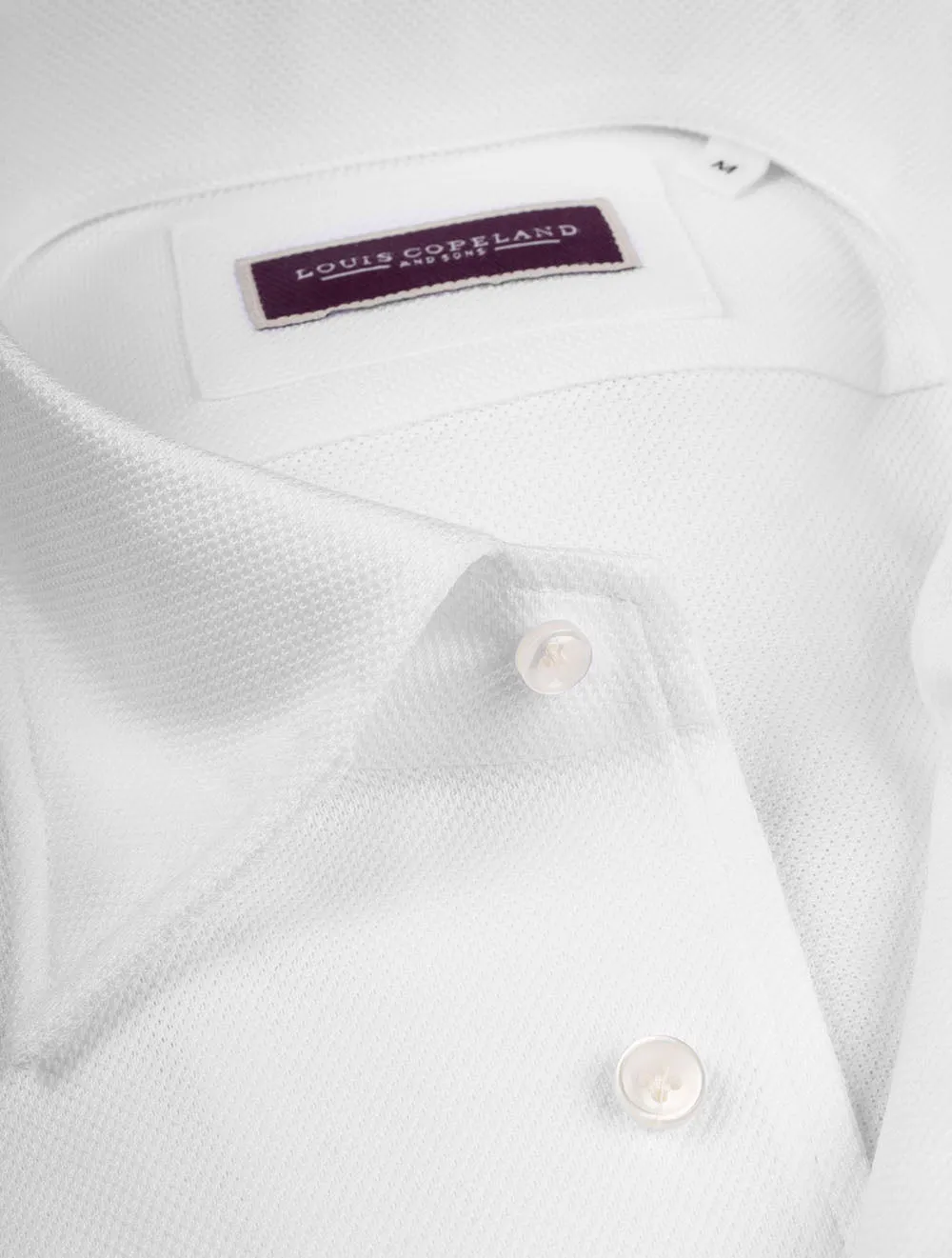 Pique Jersey Shirt White