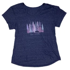 Plain Sight Chico Pines - Womens Hi-Low Scoop Neck T-Shirt