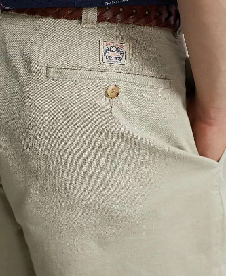 Polo Ralph Lauren Chino Shorts Men's 6" Burroughs Relaxed Fit Khaki Beige MXX146