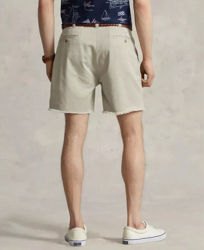 Polo Ralph Lauren Chino Shorts Men's 6" Burroughs Relaxed Fit Khaki Beige MXX146