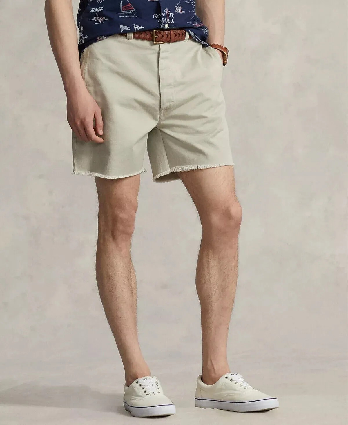 Polo Ralph Lauren Chino Shorts Men's 6" Burroughs Relaxed Fit Khaki Beige MXX146