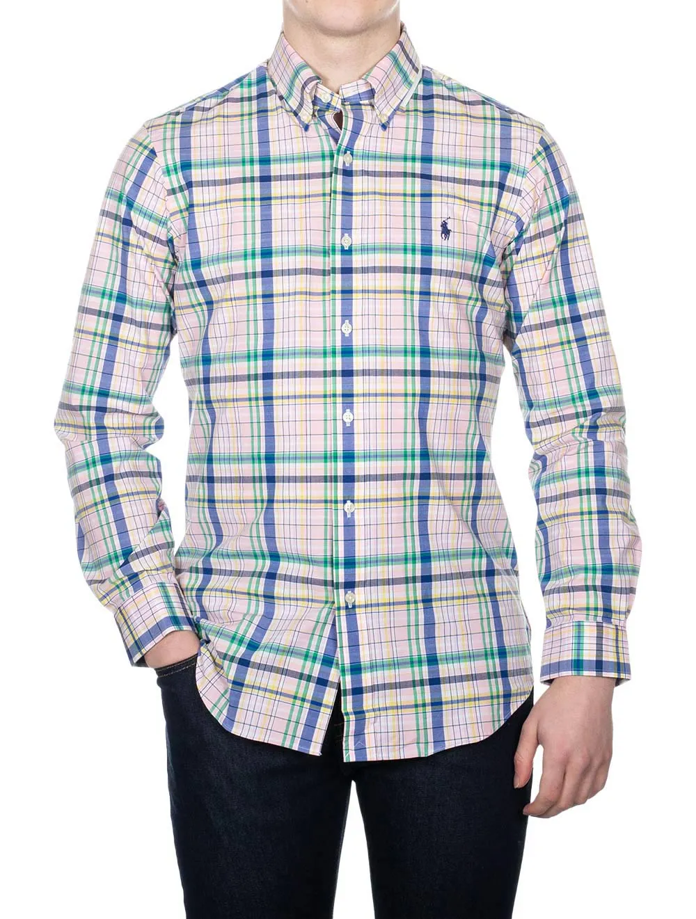 Poplin Long Sleeve Sport Shirt Multi