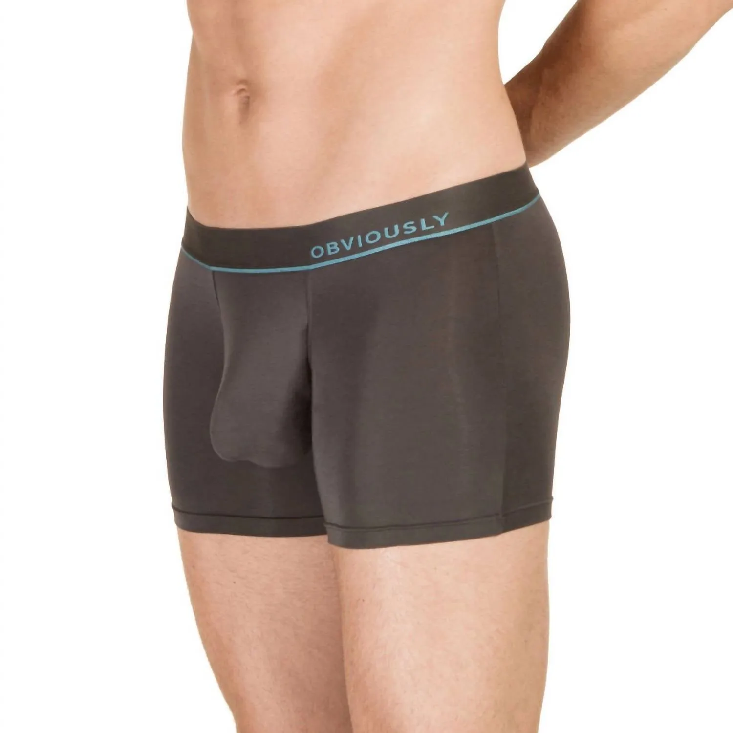Primeman 3 Inch Leg Boxer Brief In Titanium