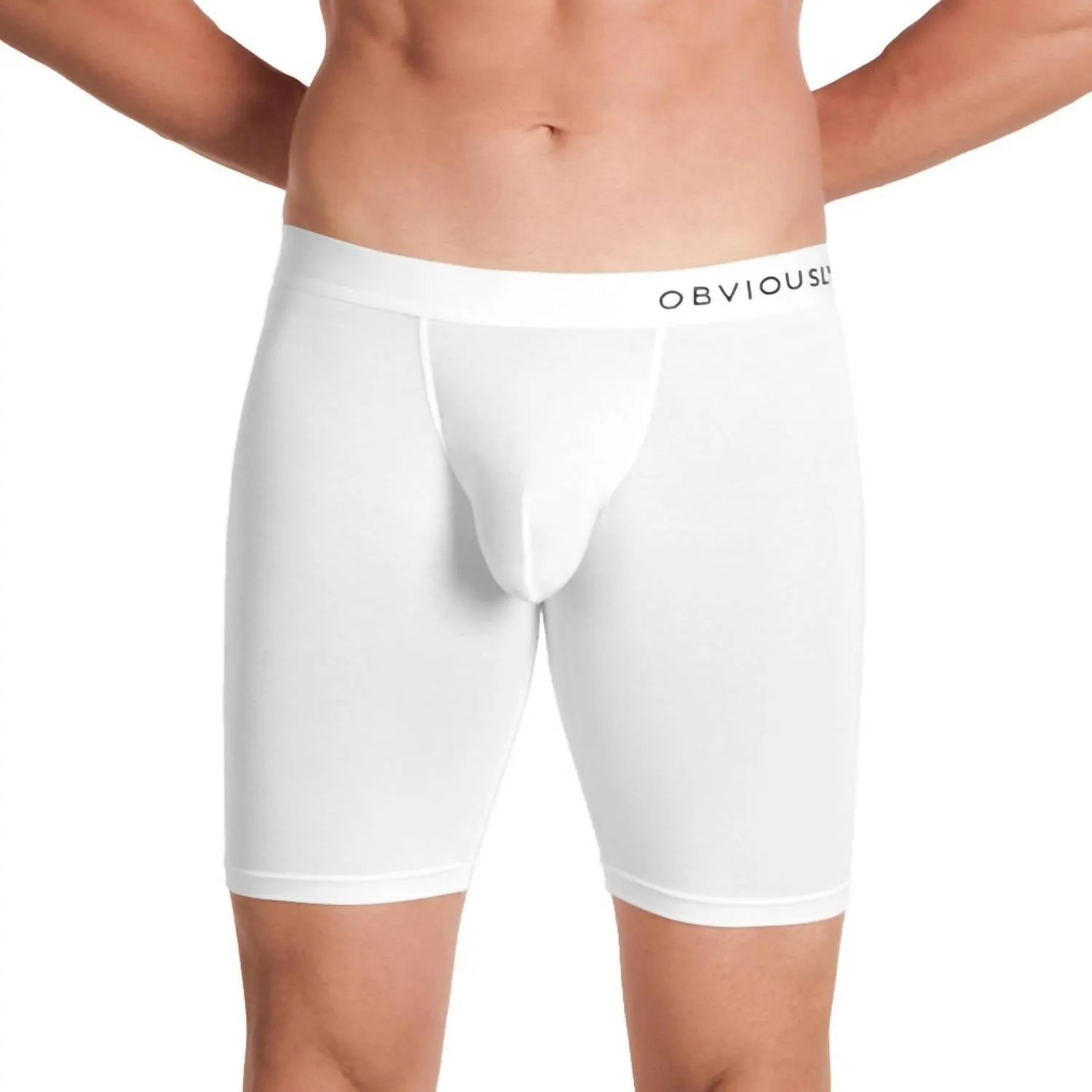 Primeman 9 Inch Leg Boxer Brief In White