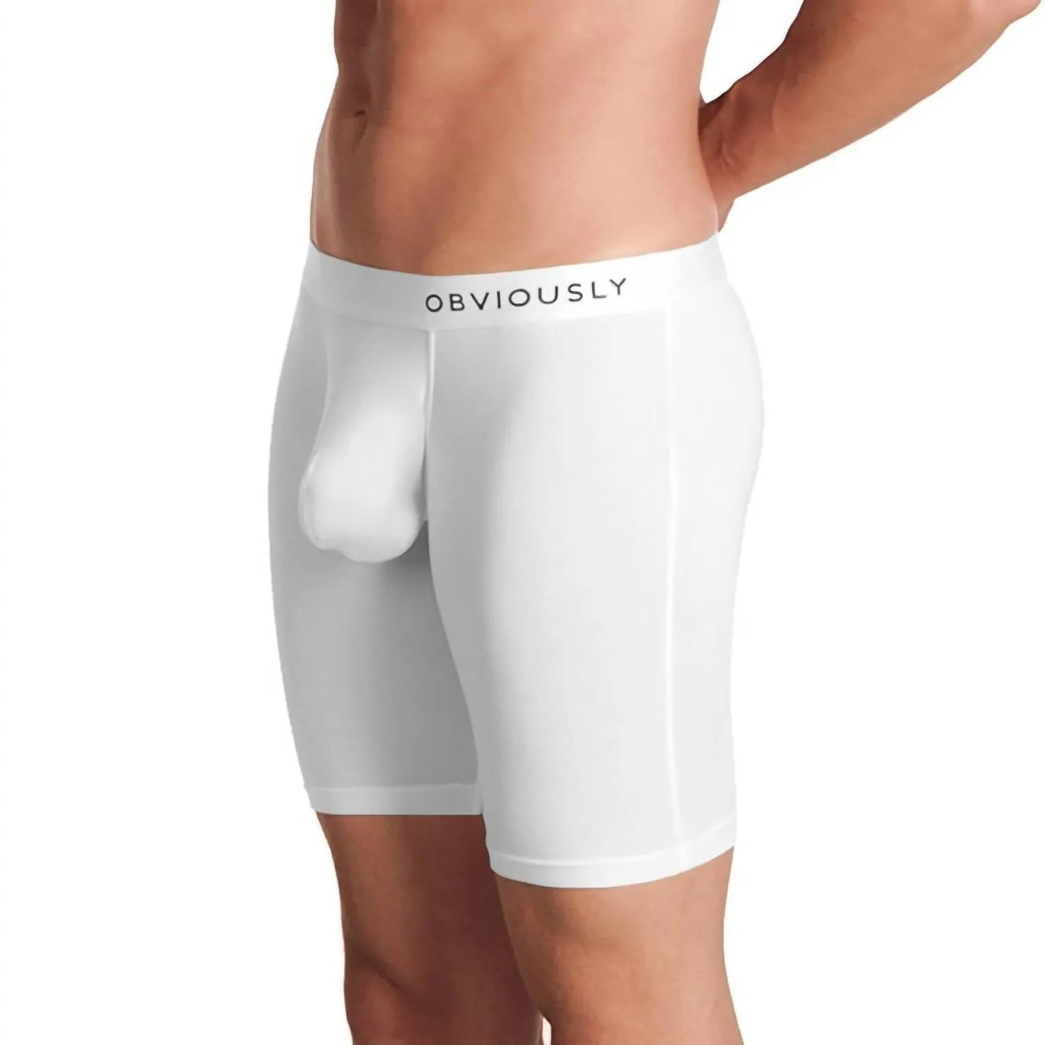 Primeman 9 Inch Leg Boxer Brief In White