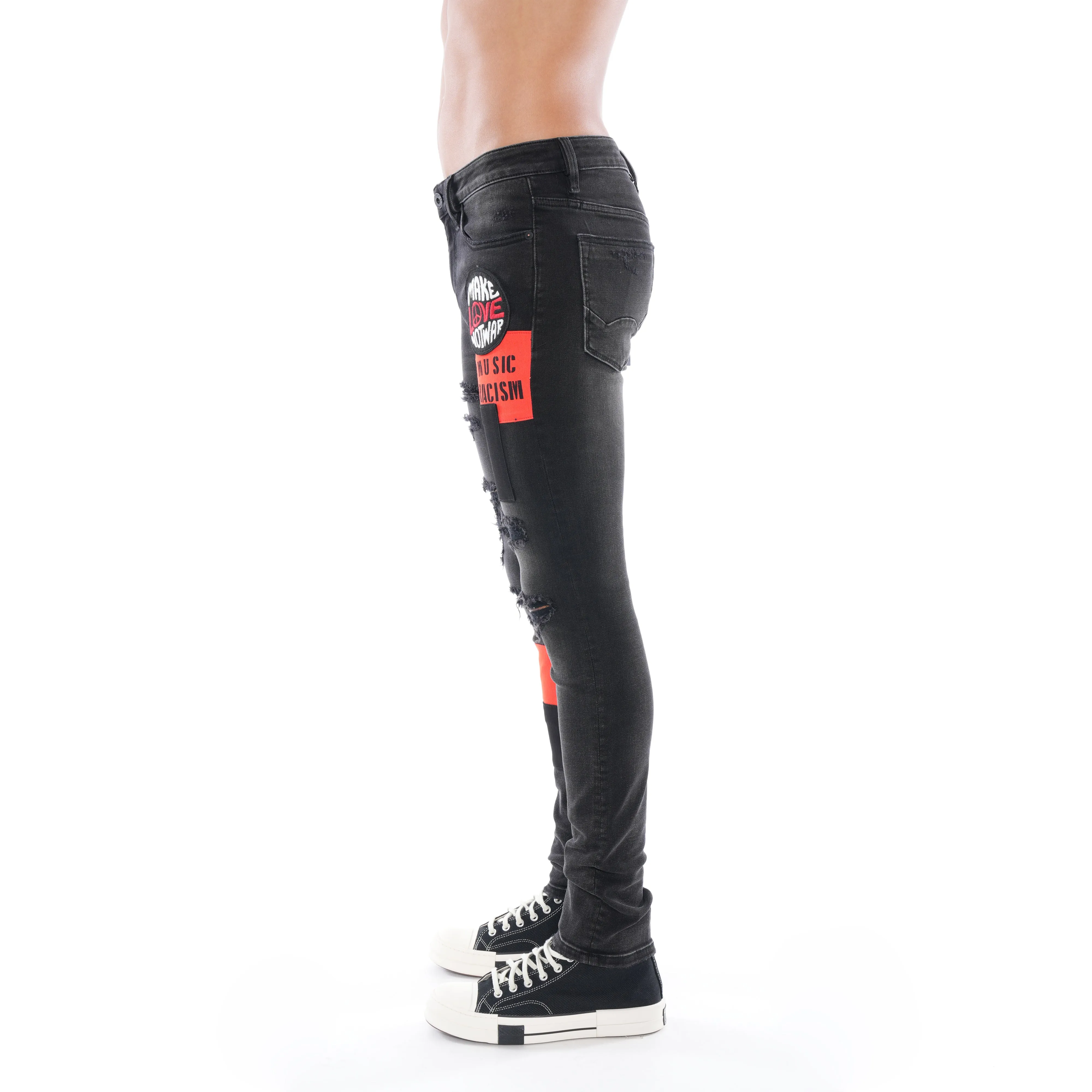 PUNK SUPER SKINNY IN BLACK