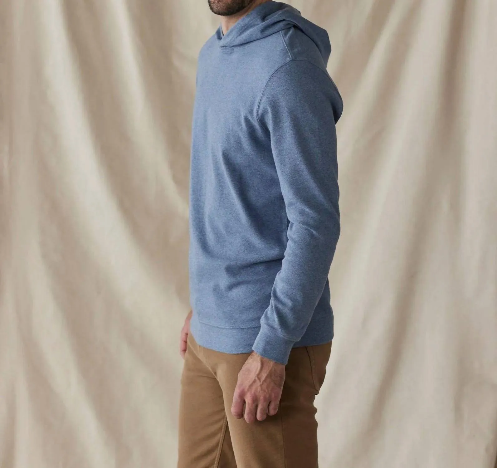 Puremeso Essential Hoodie In Slate Blue
