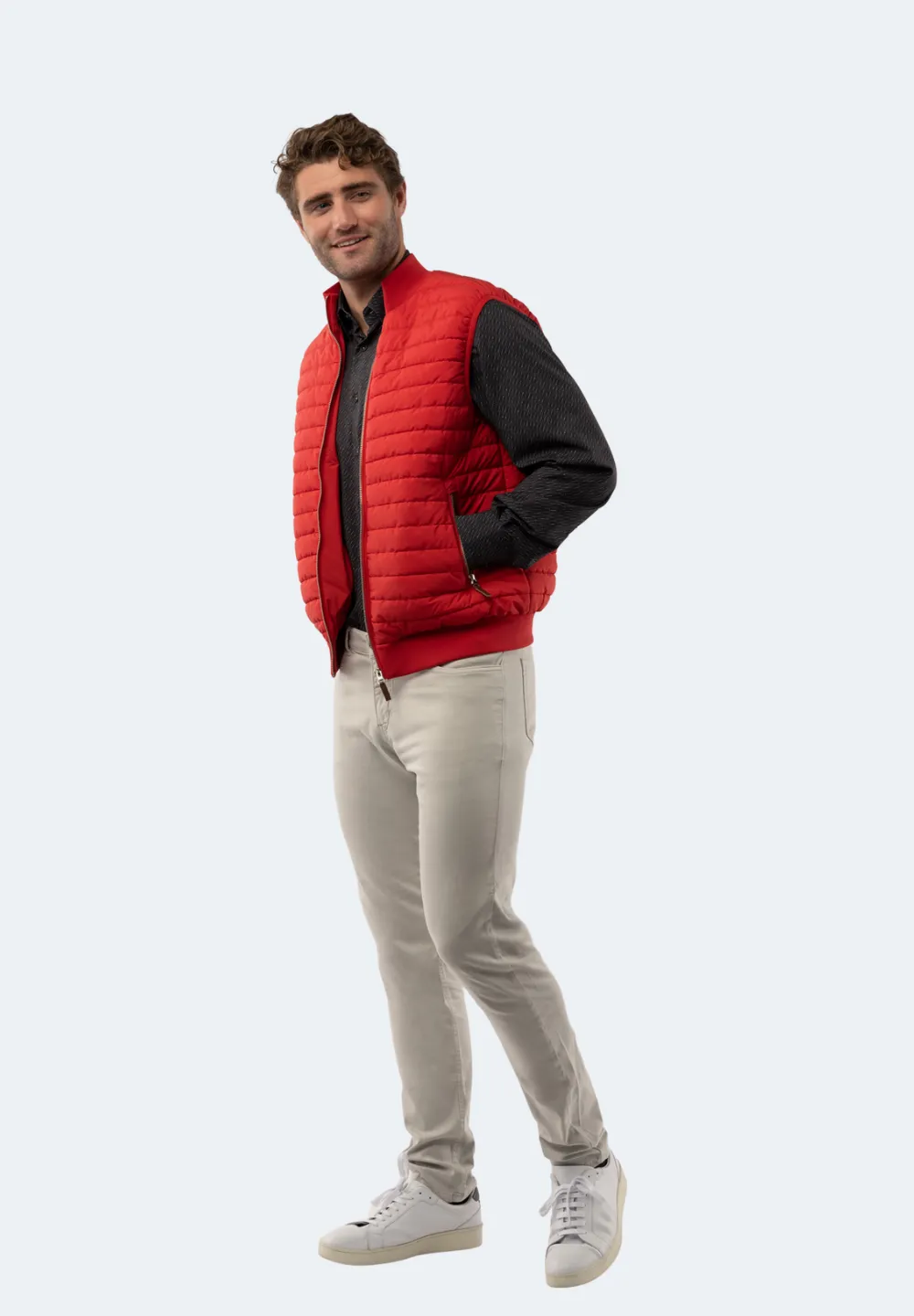 Red Quilted Vest