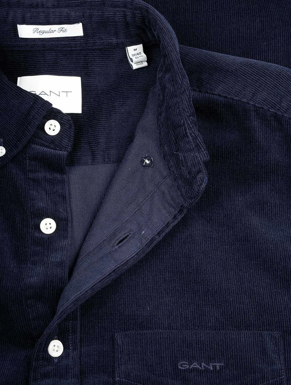Regular Corduroy Shirt Evening Blue