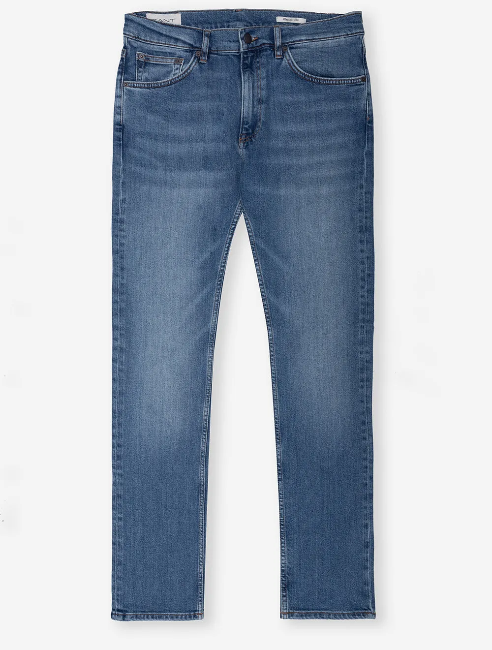 Regular Fit Jeans Mid Blue Worn In
