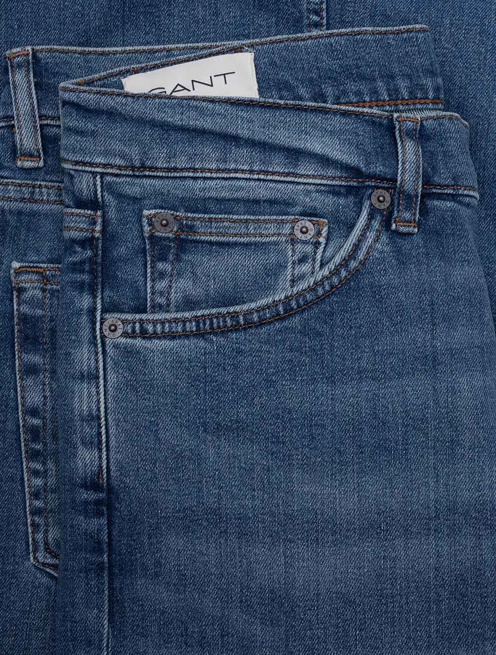 Regular Fit Jeans Mid Blue Worn In