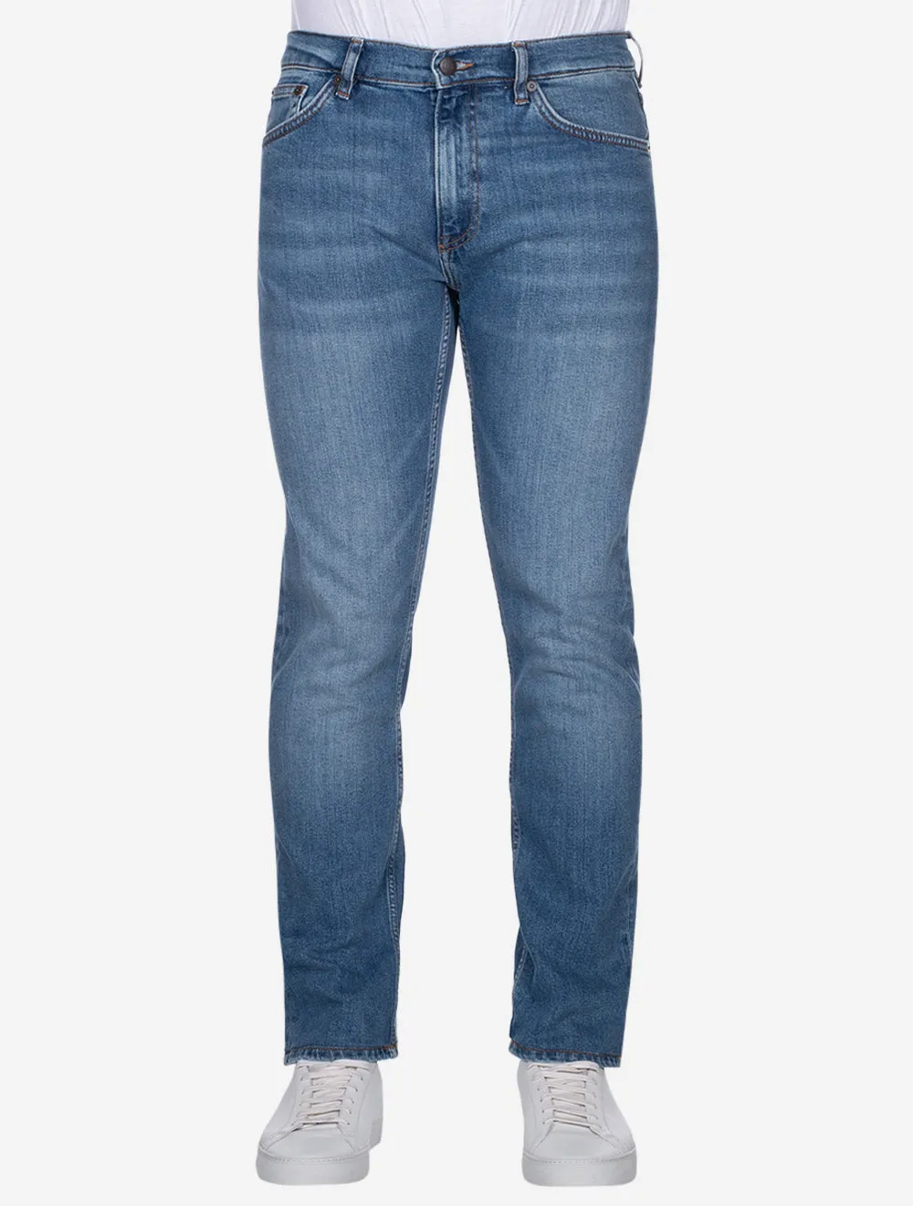 Regular Fit Jeans Mid Blue Worn In