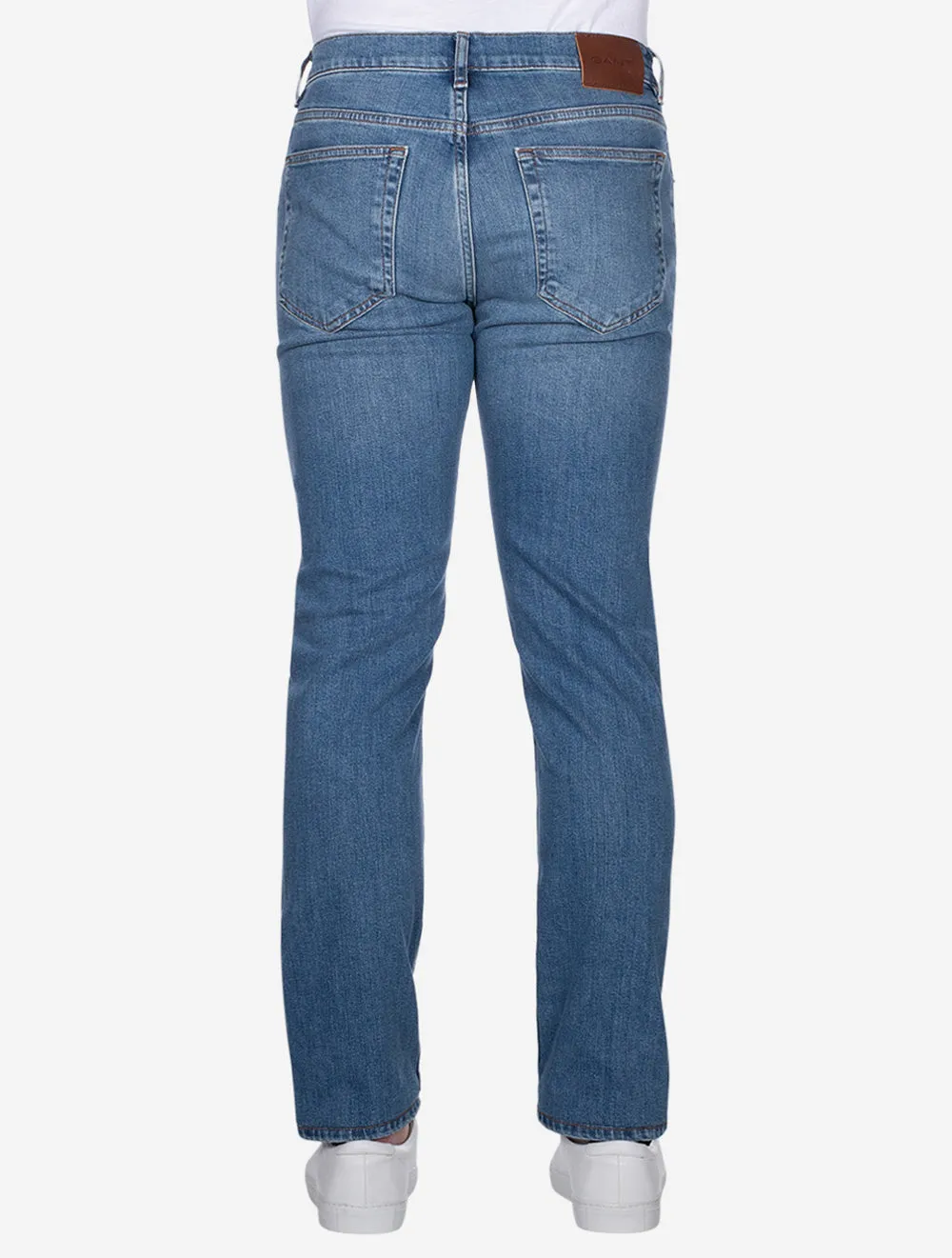 Regular Fit Jeans Mid Blue Worn In