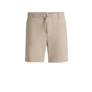 Regular-fit shorts in a linen blend with drawcord