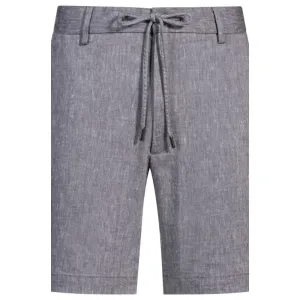 Regular-fit shorts in a linen blend with drawcord