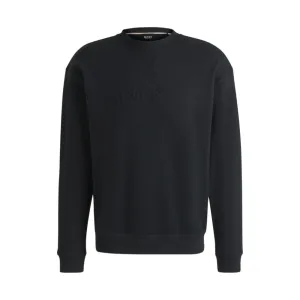 Relaxed-fit sweatshirt in cotton terry with embroidered logo