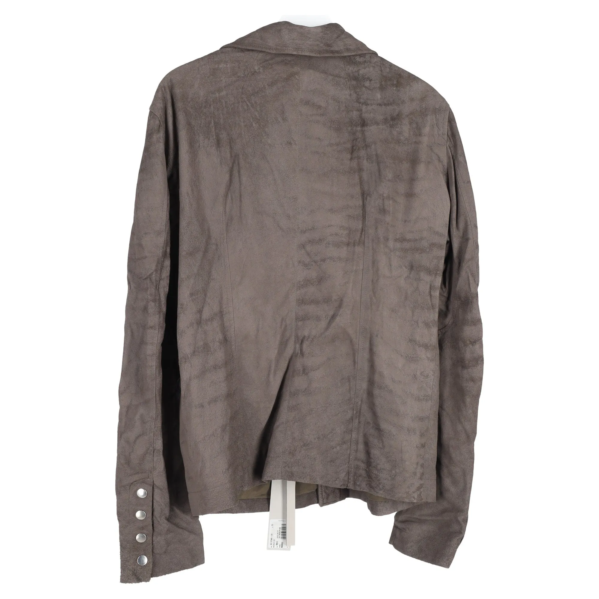 Rick Owens Bauhaus Biker Jacket in Brown Leather